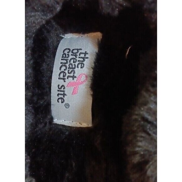 ✅The Breast Cancer Site Women's 10 Clog Slipper Black With Pink Sweater Accent - Picture 5 of 15